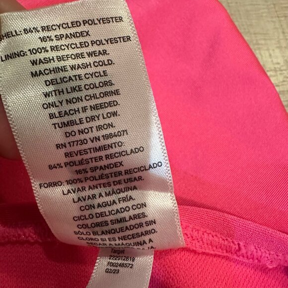 ART CLASS GIRLS HOT PINK ONE PIECE SWIM SUIT XL 14 - Picture 6 of 6